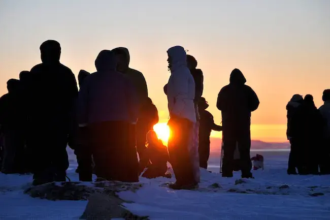 The sun is back in Greenland