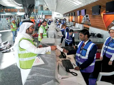 Test run at Hamad International Airport
