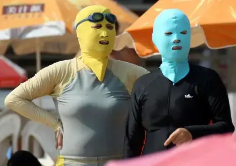 Face-Kini - the latest trend in beachwear