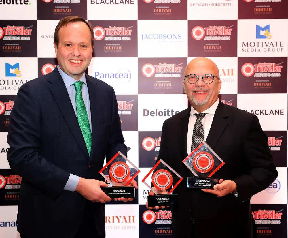Qatar Airways wins Best Regional Airline Serving in the Middle East and Best Business Class awards