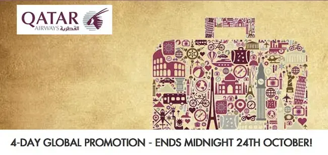 Qatar Airways global 25% off offer