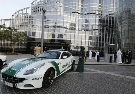 Dubai police show off Ferrari