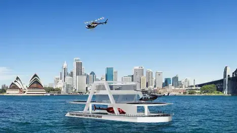 Floating heliport for Sydney Harbour