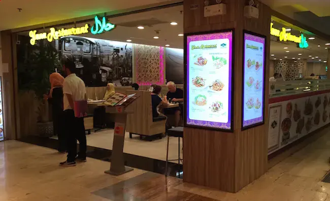 Yana Halal restaurant in Bangkok