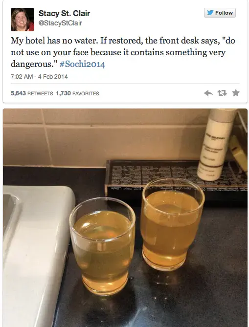 Sochi Winter Olympics 2014: Beware tap water and stray dogs