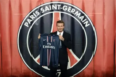 Which hotel is David Beckham living at?