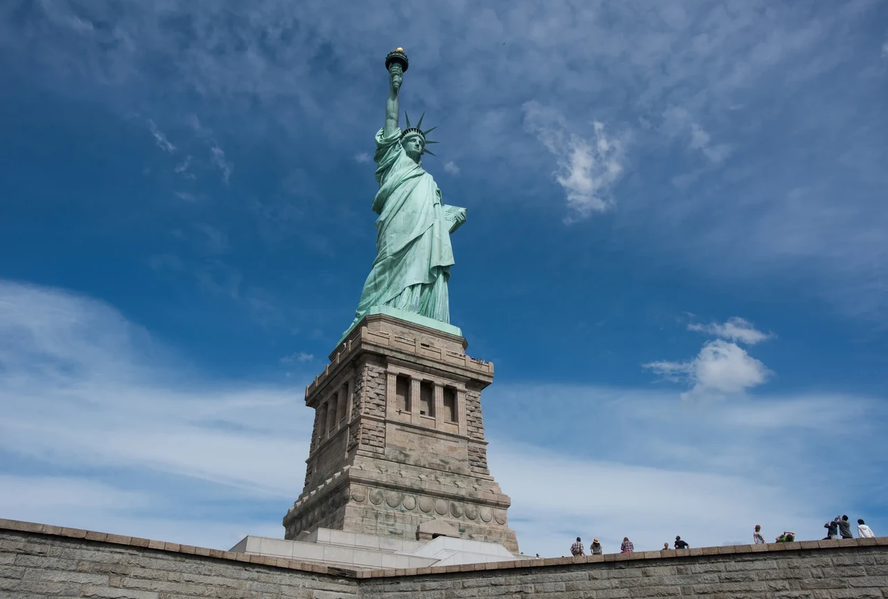 Statue of Liberty on Liberty Island in New York