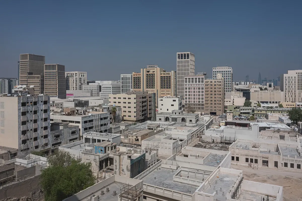 إطلالة على منطقة مشيرب في وسط الدوحة