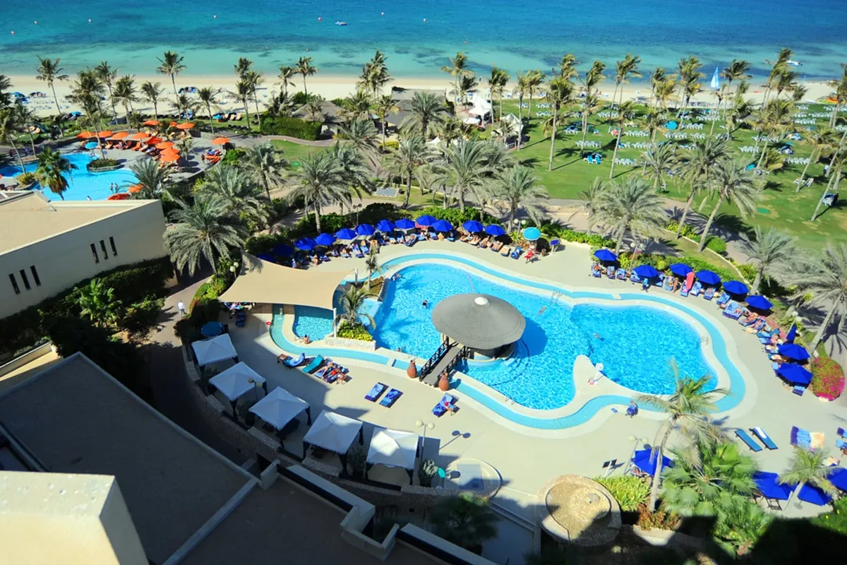 Pool and beach at JA The Resort, Jebel Ali, Dubai